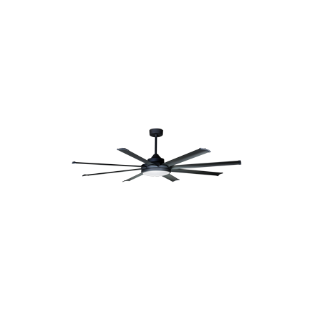 82 Inch DC Ceiling Fan Kit with LED | Energy Efficient & Quiet Operation | Modern Black Finish | @Each by Fantech