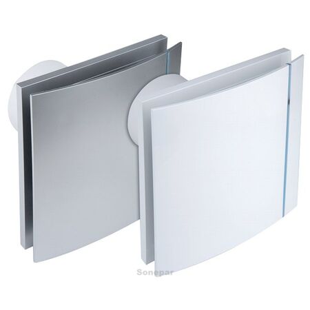 Silent Design Wall Fan 100mm | Advanced Vibration Absorbing | Wall or Ceiling Mountable | Standard White | by Fantech