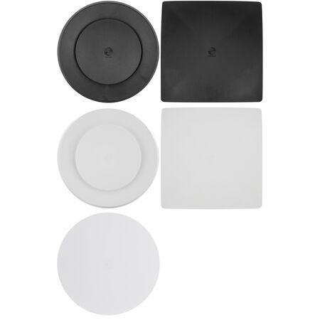 Ceiling Grille for 150mm In-Line Fans | Compatible with Fantech 8" & 10" Exhaust Fans | Round & Square Designs | Black, White, LED Options by Fantech