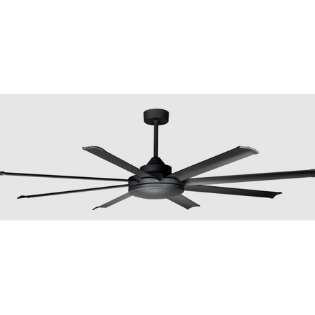 DC Ceiling Fan Kit 82 Inch Black | Energy-Efficient DC Motor | Modern Design | by Fantech