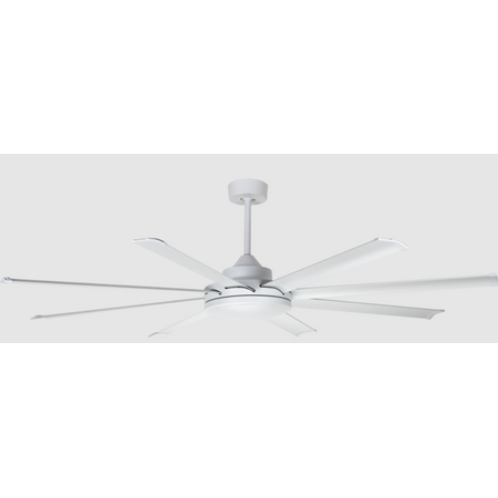 Atmos DC Ceiling Fan Kit with LED | 72 Inch Diameter | Quiet Operation & Energy Efficient | White Finish | by Fantech