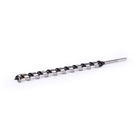 28 x 450 Wood Auger Clean Cut | Single Spur Cutting Edge | Self-Feeding Screw Point | Durable Hex Shank | by Promac