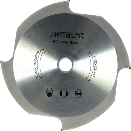 Fibre Cement Saw Blade | 235mm Diameter | Polycrystalline Diamond Teeth | 6 Teeth Count | by Promac