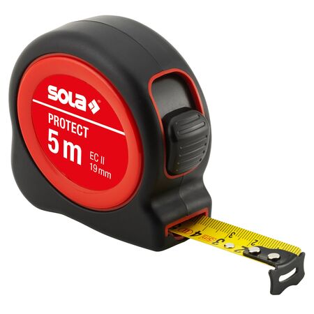 Protect PE 8m Short Tape Measure | 25mm Blade | Class II Accuracy | Matt Lacquered Yellow | by Promac