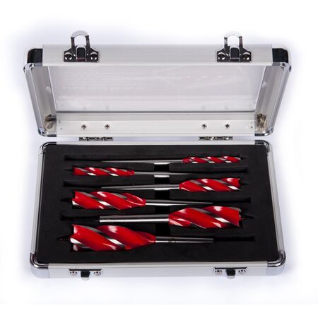 Quattro Bore 6 Piece Kit | 4 Tip & 4 Flute Design | 1/4" Hex Quick Change Shank | by Promac