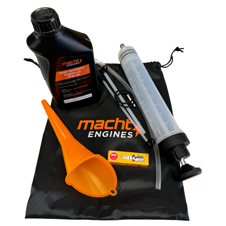 Generator Service Kit | Includes 1L Oil & Oil Extraction Device | Spark Plug & Funnel | by Promac