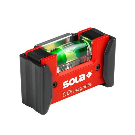 Magnetic Compact Spirit Level with Belt Clip | Neodymium Magnet | Break-Resistant Vials | @Box of 5 | by Promac