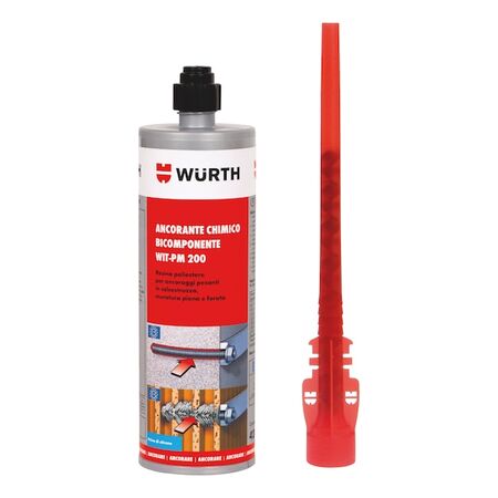Chemical Injection Mortar Basic WIT-PM 200 | Styrene-Free | 420 ml | Concrete Grey | by Wurth