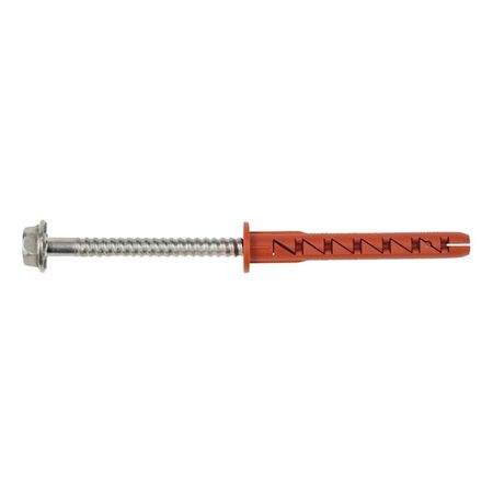 W UR F 10 SymCon Plastic Frame Fixing | A4 Stainless Steel Hexagon Head Bolt | High Load Capacity | @Pack of 40 | by Wurth