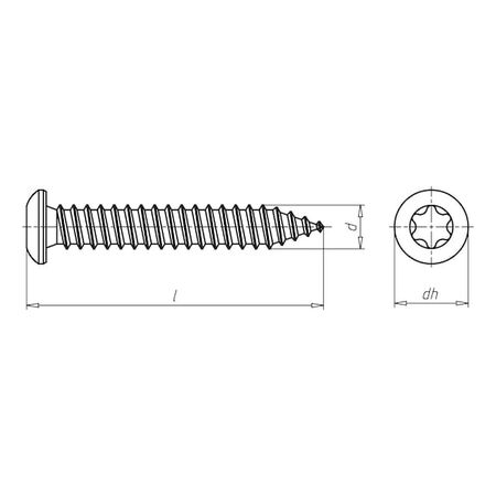Amo® III 7.5 Type 3 Window Frame Screw | Zinc Plated Steel | RW30 Drive | @Pack of 200 | by Wurth