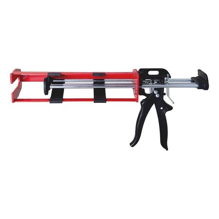 Side by Side Chemical Injection Mortar Gun | Manual Operation | Compatible with 385 ml & 585 ml Cartridges | Red & Black | by Wurth