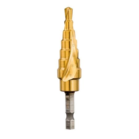 STEP DRILL, EXTREME IMPACT 6 to 18mm, 2mm STEPS