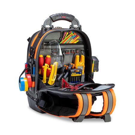 Tech Pac Hi-Viz Orange Backpack Tool Bag