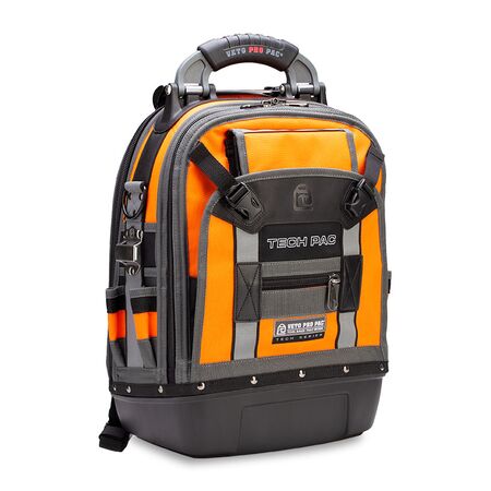 Tech Pac Hi-Viz Orange Backpack Tool Bag