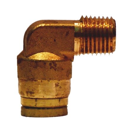 90 Degree Push-in Connector | NPTF Male Thread | Brass Construction | @Pack of 5 | by Wurth