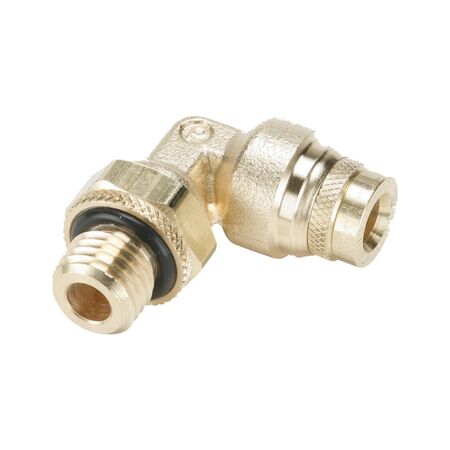 Angle Connector Metric Pipe | External Thread Design | Leak-Proof Connections | Pack of 5 | by Wurth