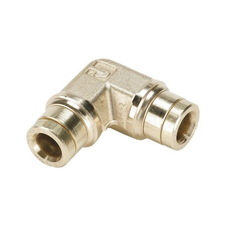 Push-In Connector 90° Brass | Quick Connect Design | Durable & Corrosion Resistant | @Pack of 5 | by Wurth