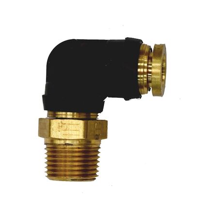 Push-in DOT Connector 90° NPT Male Elbow | Quick Installation | Durable Design | @Pack of 5 | by Wurth