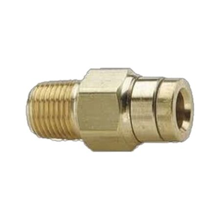 Male Metric Tube NPTF Connector | 12mm Tube to 1/4 NPTF | Durable Construction | @Pack of 5 | by Wurth