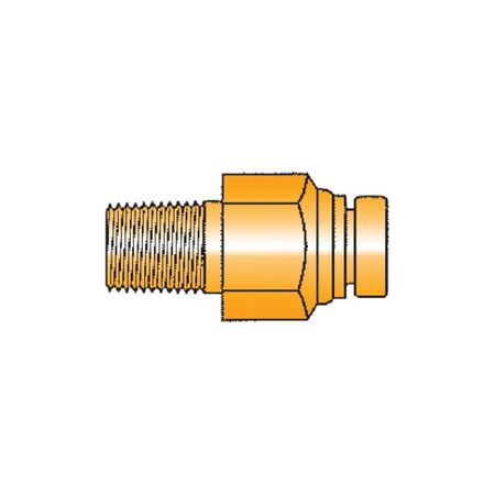 Push-In Straight Connector | NPTF Male Thread | Durable Brass | @Pack of 5 | by Wurth