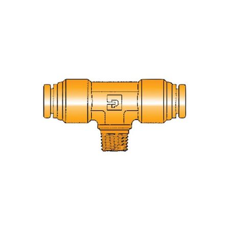 Tee-Piece Through Coupling NPTF Male Thread | Industrial Grade Metal | Leak-Free Connections | @Pack of 5 | by Wurth