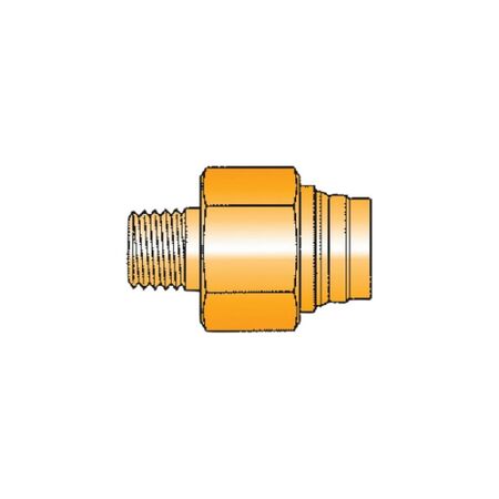 Male Metric Tube NPTF Connector | 12mm Tube to 1/2 NPTF | Durable Construction | @Pack of 5 | by Wurth