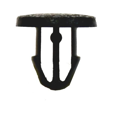 Plastic Rivet Without Pin Type 1 | Large Head for Secure Fastening | Black Color | @Pack of 25 | by Wurth