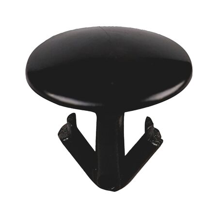 Plastic Rivet Opened Without Pin | Quick Push-In Installation | Black Color | @Pack of 25 | by Wurth