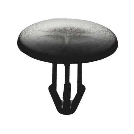 Plastic Rivet Opened Without Pin | 20mm Head Diameter | Easy Push-In Installation | Black | @Pack of 25 | by Wurth