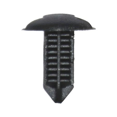 Fir Tree Clip | Small Gradation & Narrow Shape | Easy Press-In Installation | Black Plastic | @Pack of 25 | by Wurth