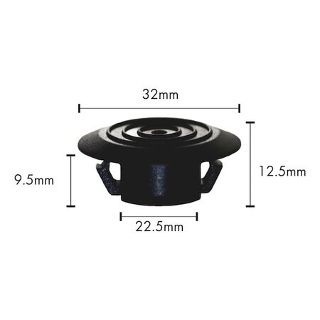 Expanding Nut Type 4 | High Retention Force | Reusable Design | Suitable for Oval Holes | @Pack of 25 | by Wurth
