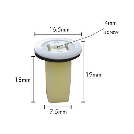 Expanding Nut Type 6 | One-Sided Assembly | Corrosion Resistant | High Retention Force | @Pack of 25 | by Wurth