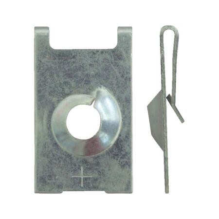 Sheet Metal Nut Shortened Rear Claw | Zinc Plated | 6.3mm Screw Diameter | Quick Assembly | @Pack of 25 | by Wurth