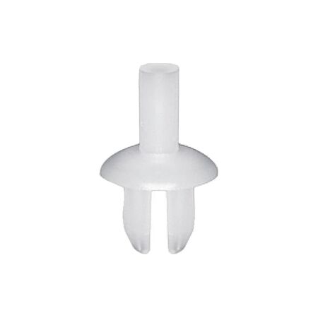 Plastic Expanding Rivet without Cap | Multiple Slits for Secure Expansion | Colourless Polyamide | @Pack of 10 | by Wurth