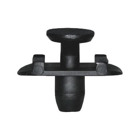 Plastic Expanding Rivet with Cap | Quick Fastening | High Retention Force | Black | @Pack of 10 | by Wurth