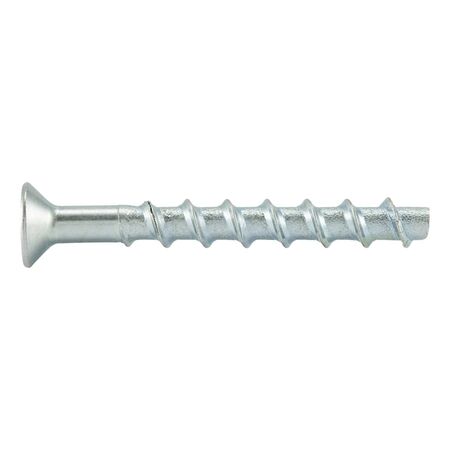 Concrete Screw with Countersunk Head | Zinc-Plated Steel | High Load Capacity | Flush-Mount Installation | @Pack of 50 | by Wurth