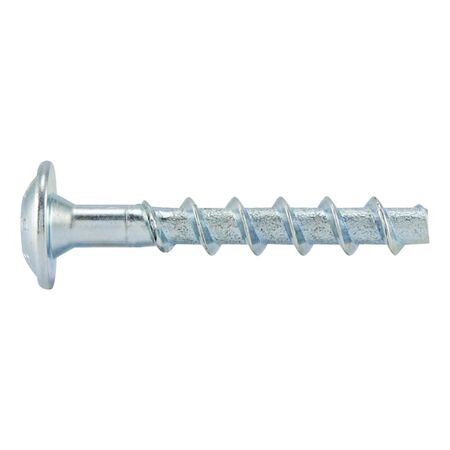 Concrete Screw with Pan Head W-BS/S | Zinc Plated Steel | High Admissible Loads | @Pack of 100 | by Wurth