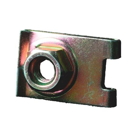 Sheet Metal Nut U Nut Short Thin YCR M6 | Steel Material | Easy Assembly | 25 Pieces | by Wurth