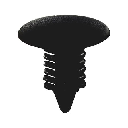 Pine Tree Clip with Large Gradation | Quick Press-In Installation | Universal Fit | Black | @Pack of 25 | by Wurth