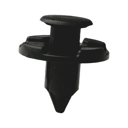 Push in Rivet with Cap Tapered Body Clip | High Retention Force | Easy Installation | Black | @Pack of 25 | by Wurth