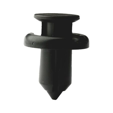 Push In Rivet with Cap Tapered Body Clip | High Retention Force | Easy Installation | Black | @Pack of 25 | by Wurth