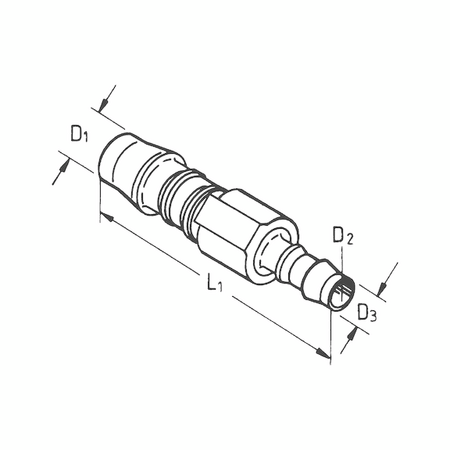 Reducer Connection Piece | 2.5mm Internal Diameter | Resistant to Automotive Fluids | by Wurth