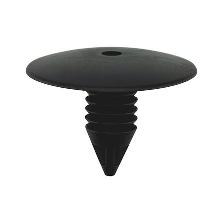 Pine Tree Clip with Large Gradation | Quick Press-In Installation | Secure Fit | Black | @Pack of 20 | by Wurth