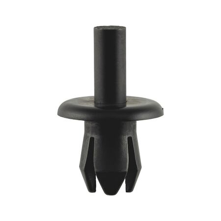 Plastic Expanding Rivet | Multiple Slits for Secure Expansion | Durable Black PA 66 | @Pack of 25 | by Wurth