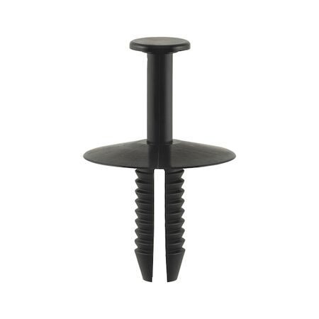 Plastic Expanding Rivet with Cap | Quick Fastening | High Retention Force | Black | @Pack of 50 | by Wurth