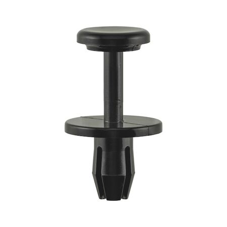 Plastic Expanding Rivet with Cap | Quick Fastening | High Retention Force | Black | @Pack of 50 | by Wurth