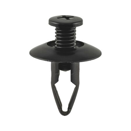 Screw Rivet Tapers Downwards | Adjustable Installation | Black Polyamide | @Pack of 25 | by Wurth