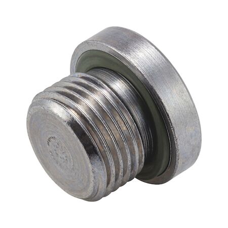 Oil Drain Plug with Seal | Durable Steel | Zinc Coating | Leak-Proof Design | by Wurth