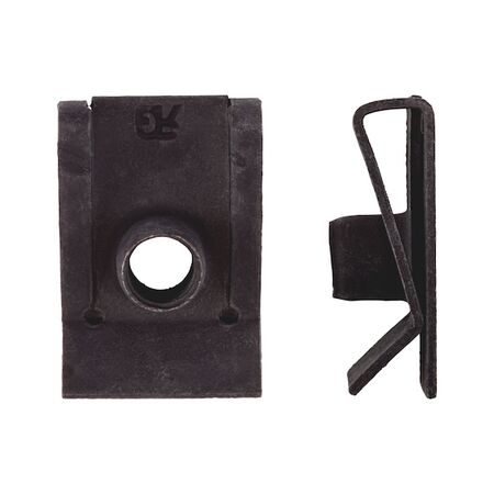 Sheet Metal Nut with Threaded Shank | M6 Compatibility | Flake Zinc Silver Finish | @Pack of 25 | by Wurth