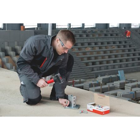 High-Performance Anchor with Threaded Bolt | Heavy-Duty for High Loads | Zinc-Plated Steel | @Pack of 20 | by Wurth